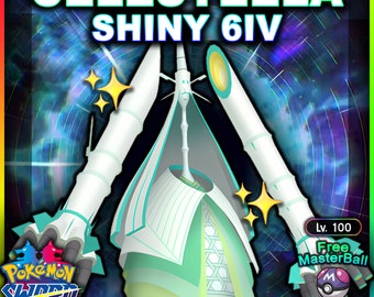 Ultra SHINY 6IV CELESTEELA / Pokemon Sword and Shield / Alolan Ultra Beast  lv100 Battle Ready EV Trained +Free MasterBall / Fast Trade