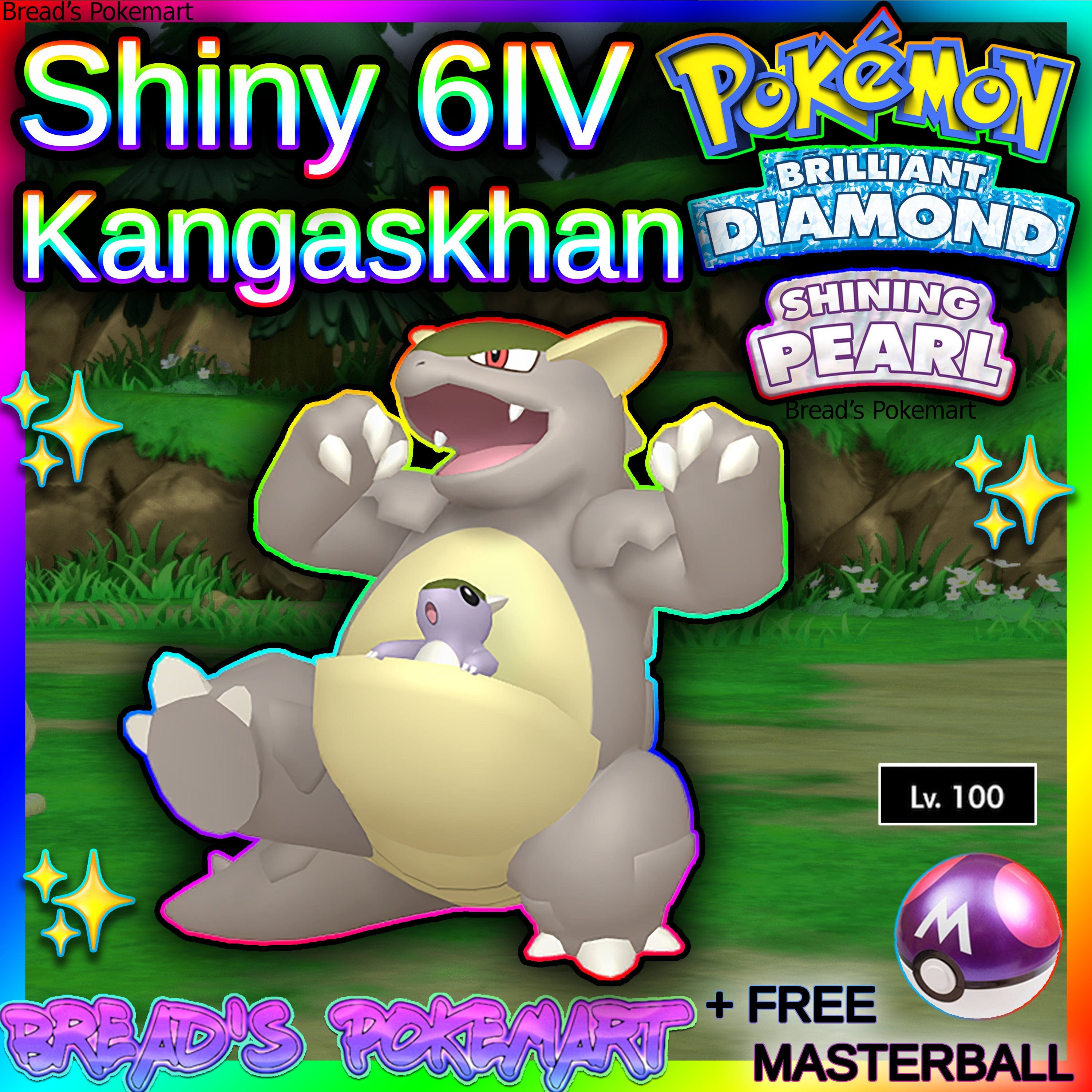 Shiny KANGASKHAN 6IV / Pokemon Brilliant Diamond and Shining -  Israel