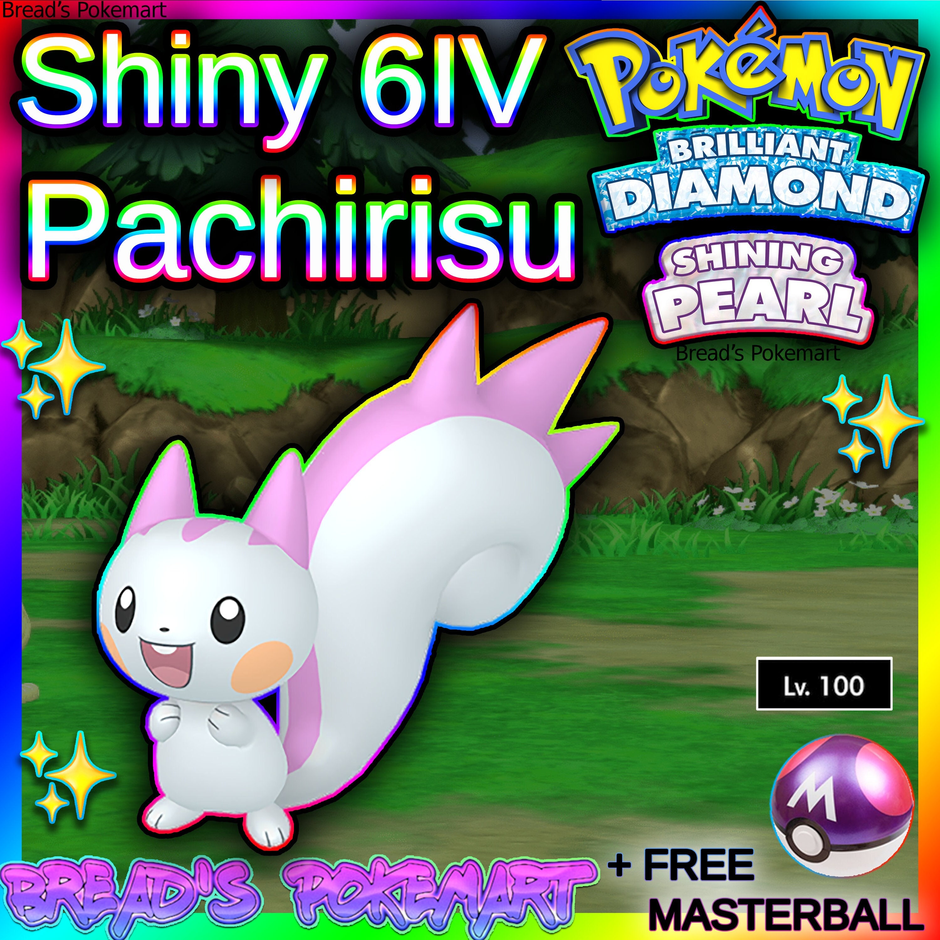PACHIRISU Shiny 6IV / Pokemon Scarlet and Violet / Competitive