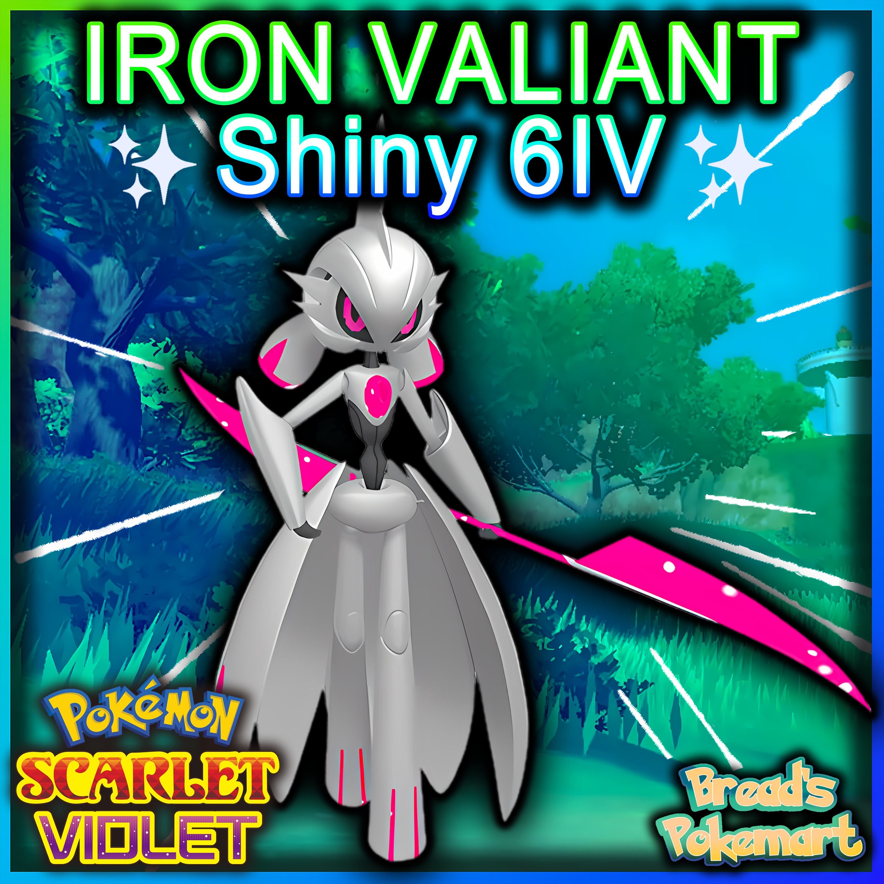 Pokemon Scarlet and Violet IRON VALIANT Shiny 6IV Paradox / 