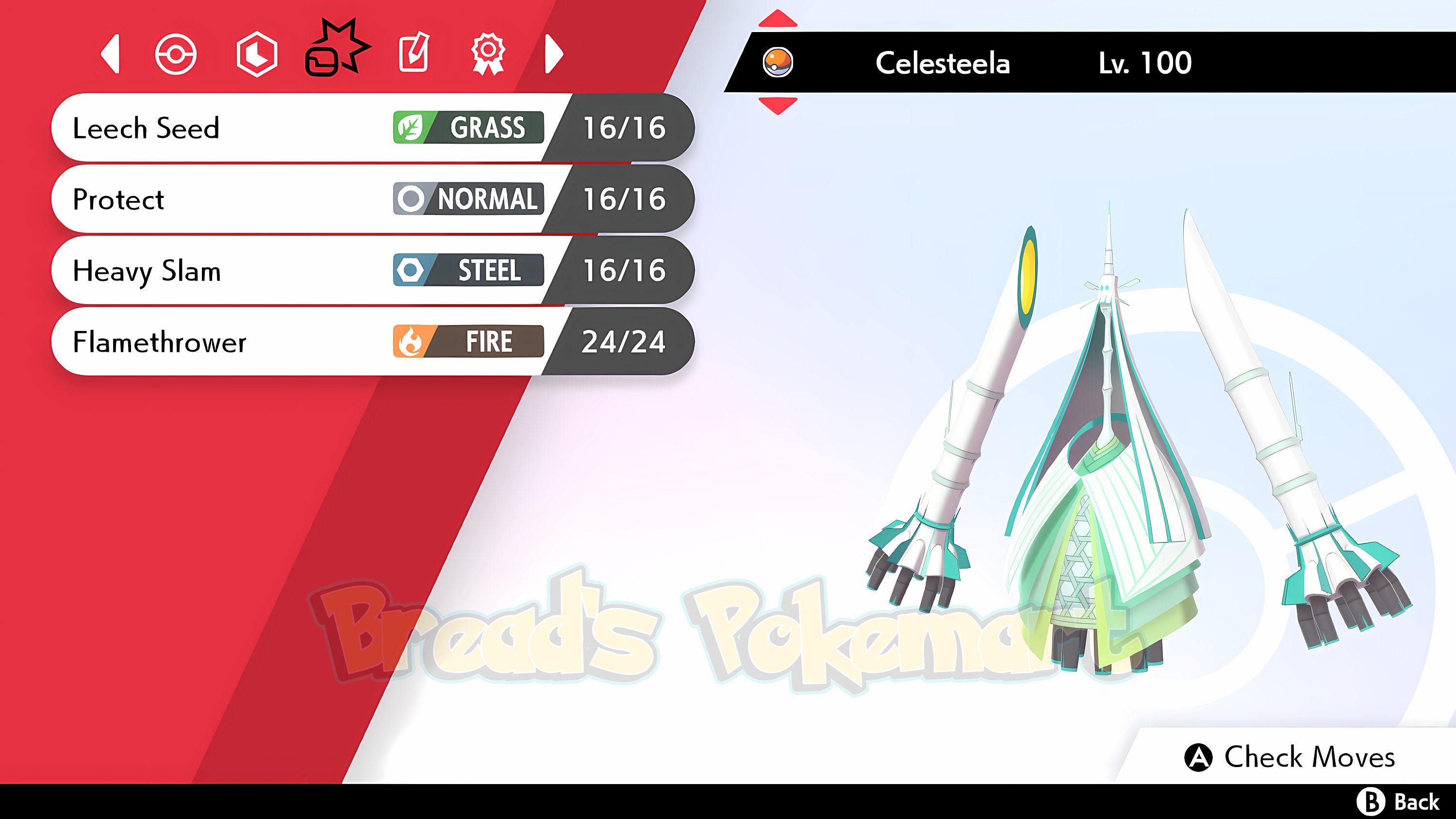 Ultra SHINY 6IV CELESTEELA / Pokemon Sword and Shield / Alolan Ultra Beast  lv100 Battle Ready EV Trained +Free MasterBall / Fast Trade