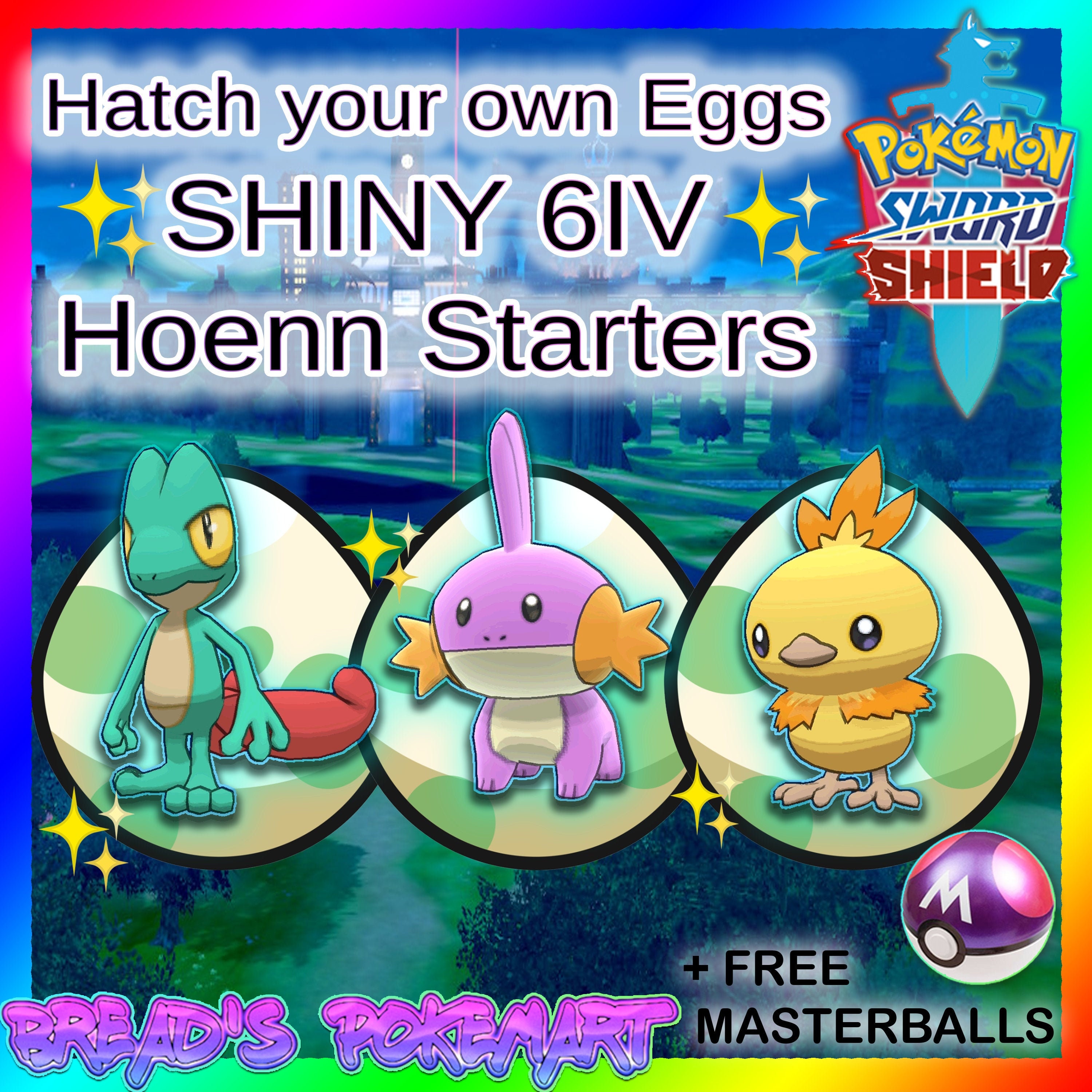 Ultra Shiny 6IV RAYQUAZA / Pokemon Sword and Shield / Hoenn 