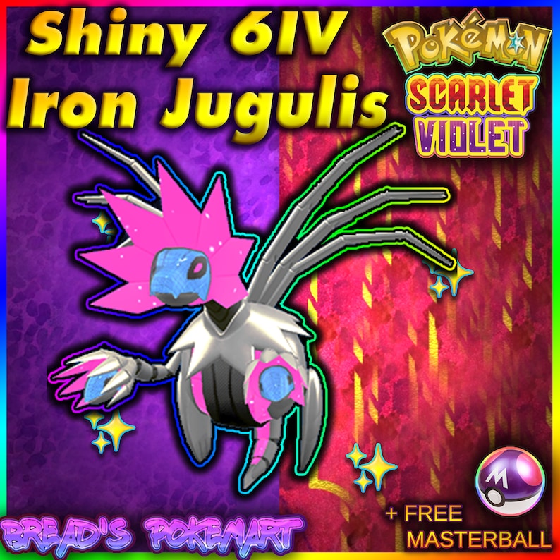 IRON JUGULIS SHINY 6IV Paradox Form // Pokemon Scarlet and Etsy