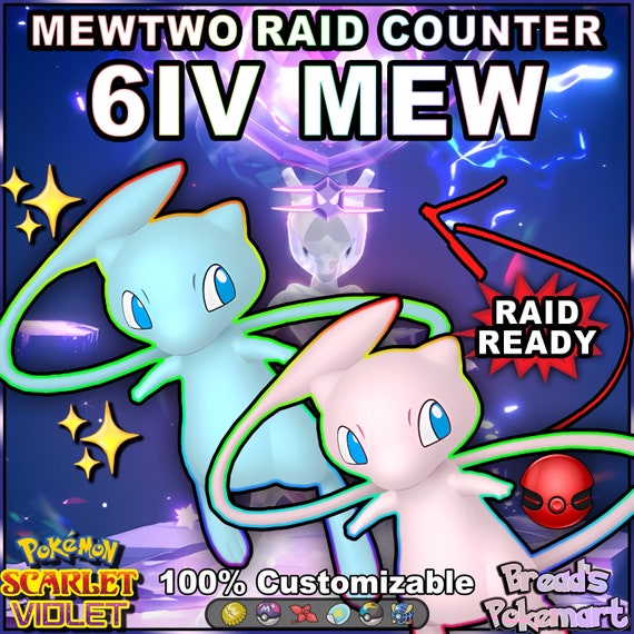 Pokemon Scarlet and Violet Shiny Mewtwo 6IV-EV Trained