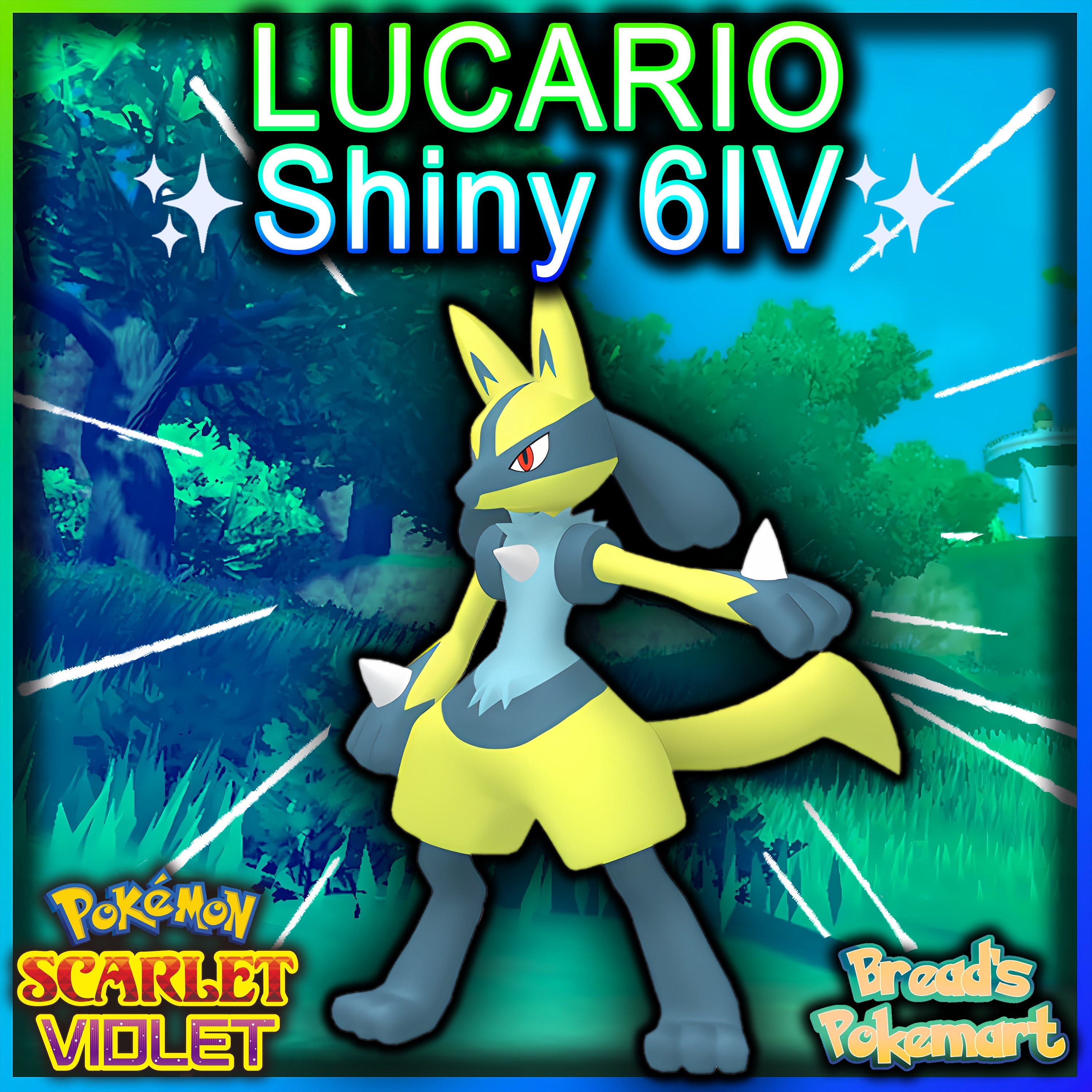 Shiny LUCARIO 6IV / Pokemon Brilliant Diamond and Shining 