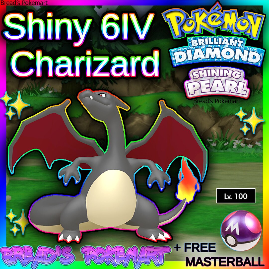 Shiny Charmander / Pokemon Let's Go / 6IV Pokemon / Shiny Pokemon