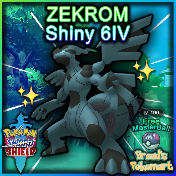 Shiny legendary bundle for Pokemon Sword and Shield + 6 Masterballs