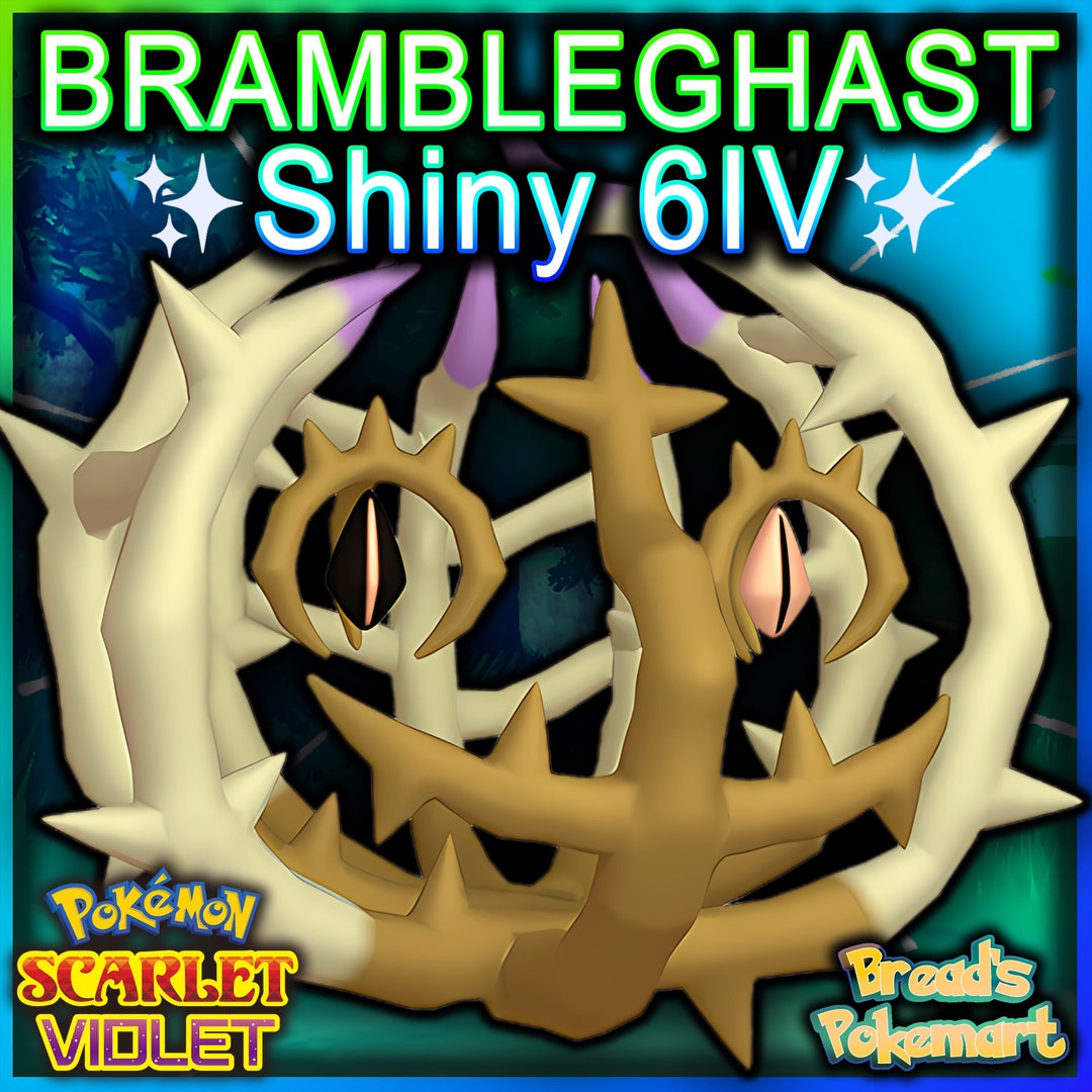 Pokemon Scarlet and Violet BRAMBLEGHAST Shiny 6IV / - Etsy