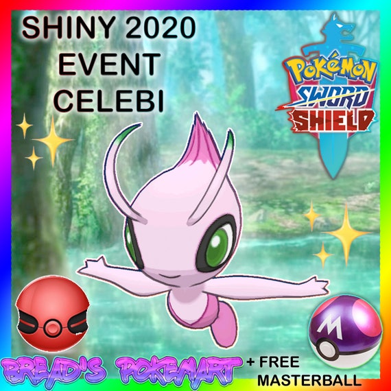 Pokemon Sword And Shield Event Shiny Celebi 6iv Lv100 Etsy