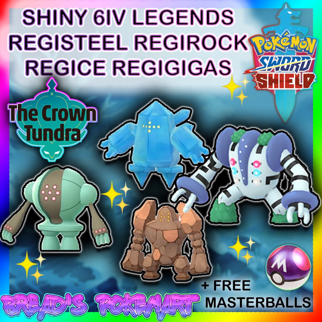 Pokemon Sword and Shield Ultra Shiny Regigigas 6IV-EV Trained – Pokemon4Ever