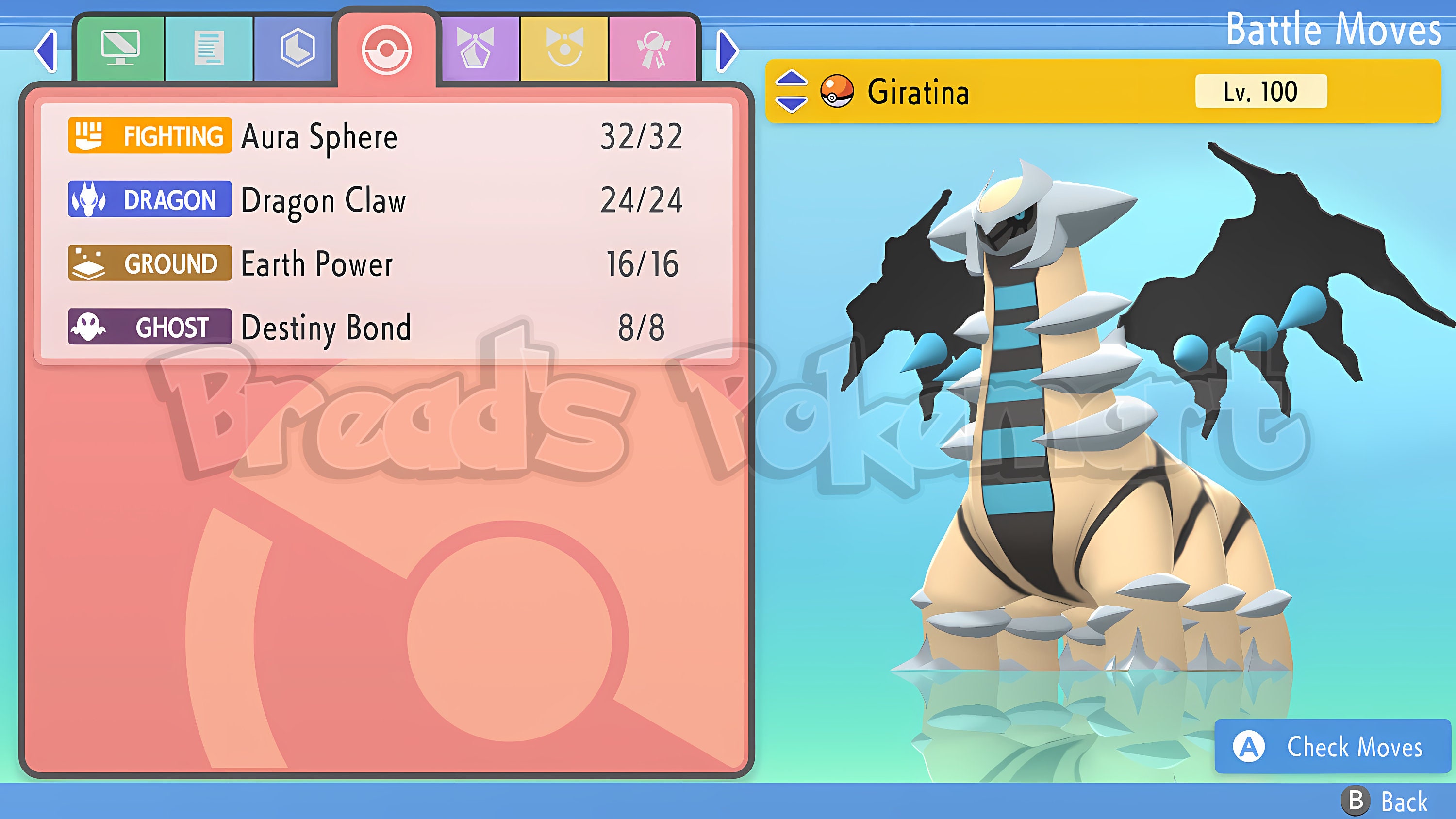 Pokemon Scarlet and Violet Shiny Giratina 6IV-EV Trained