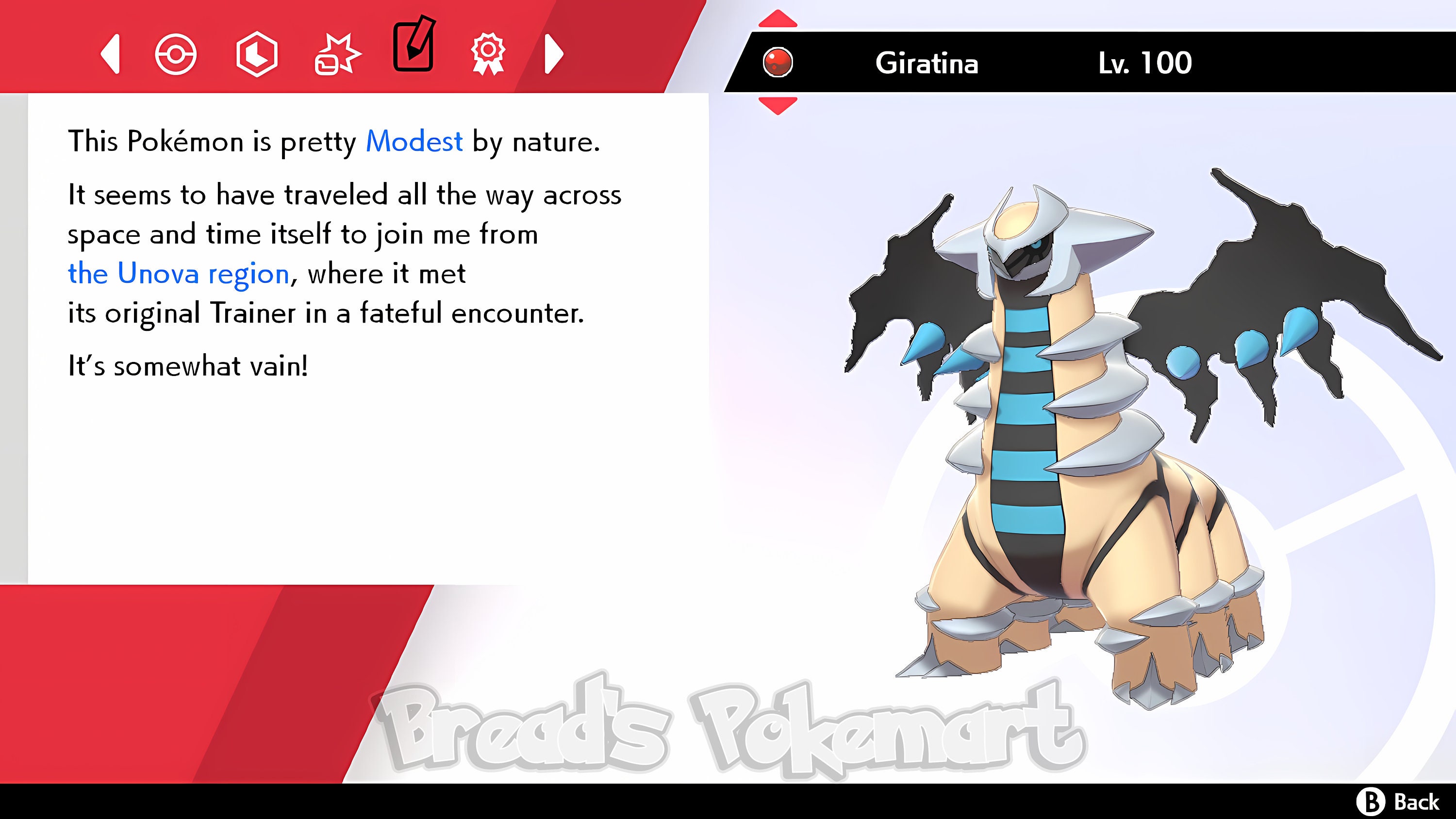 Ultra Shiny 6IV GIRATINA / Pokemon Sword and Shield / Sinnoh 