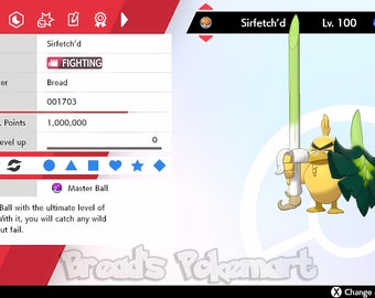 Ultra SHINY 6IV FARFETCH'D Galar / Pokemon Sword and -  Norway