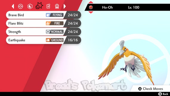 HO-OH LUGIA Ultra Shiny 6IV Pack // Pokemon Sword and Shield