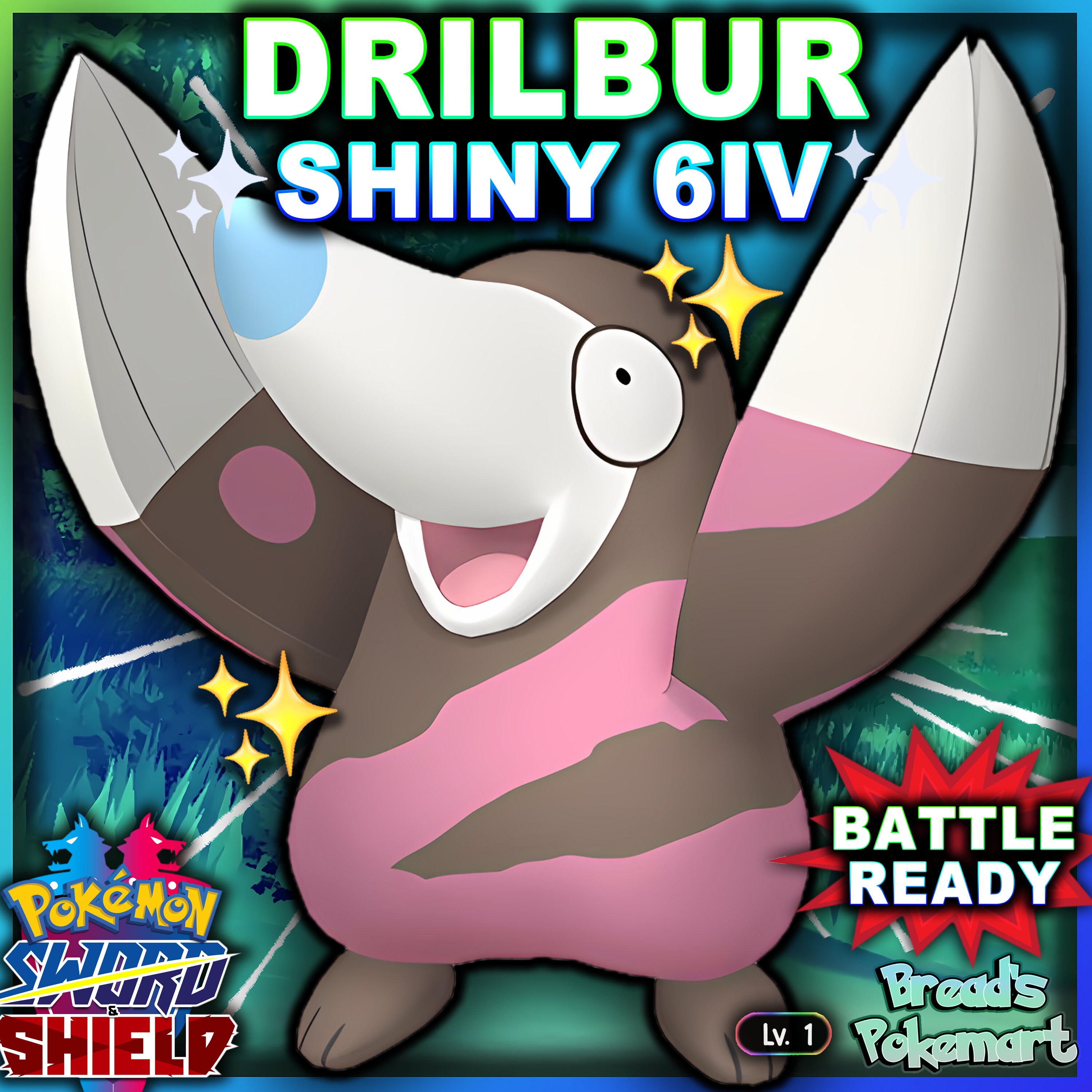 Ultra Shiny 6IV REUNICLUS // Pokemon Sword and Shield // lv100 -   Portugal