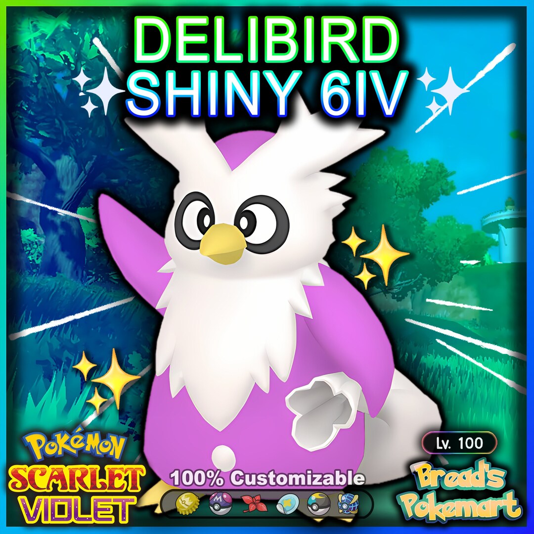 DELIBIRD Shiny 6IV / Pokemon Scarlet and Violet / Competitive Etsy