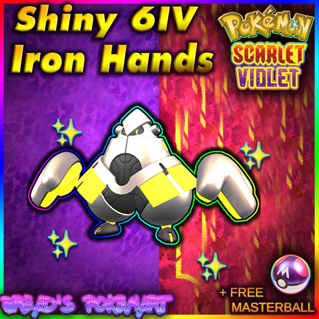 IRON HANDS SHINY 6IV Paradox Form // Pokemon Scarlet and Etsy