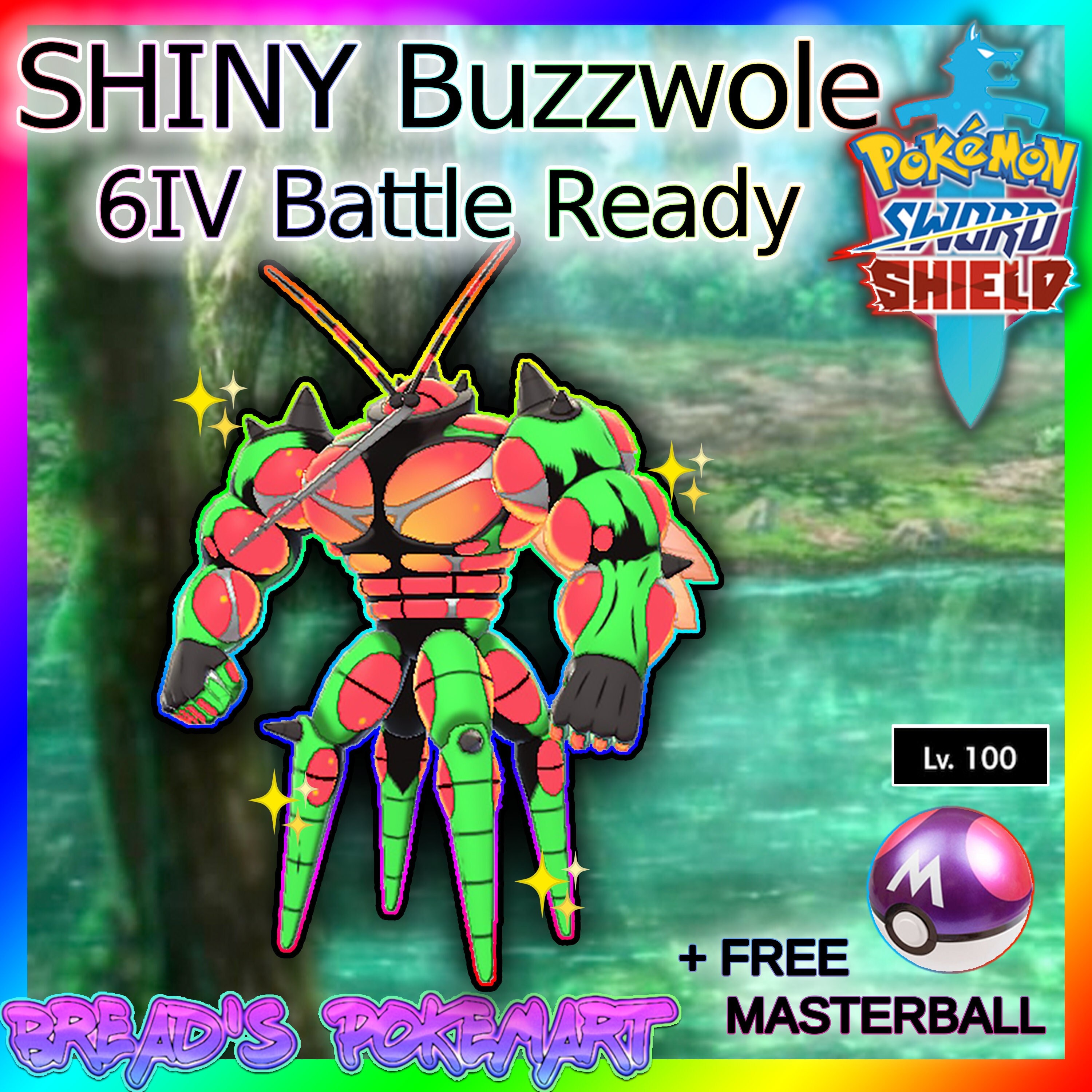 ULTRA SHINY 6IV BUZZWOLE, Pokemon Sword and Shield, MAX STATS Fast  Delivery