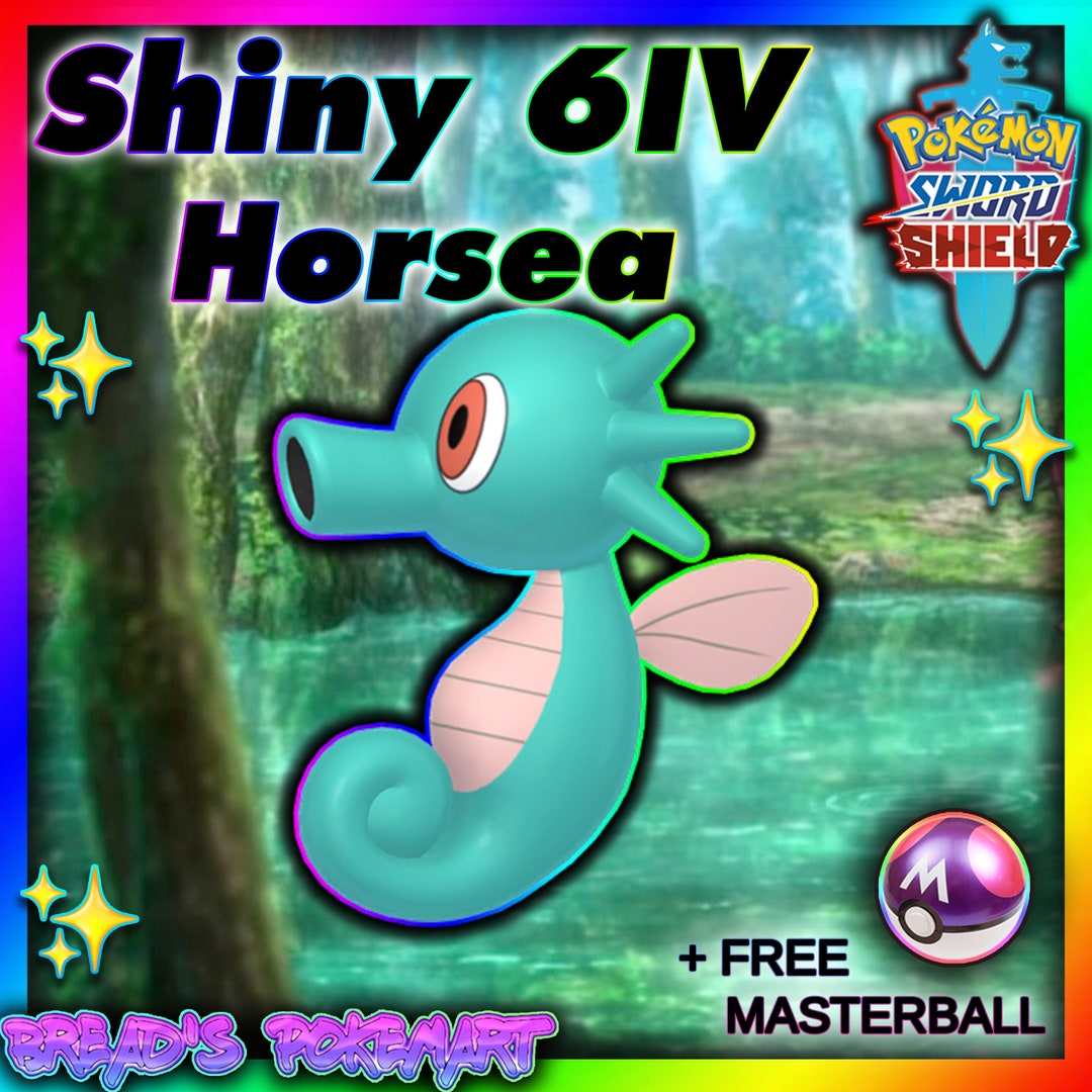Pokemon Sword and Shield // HORSEA Ultra SHINY 6IV Pokemon // - Etsy