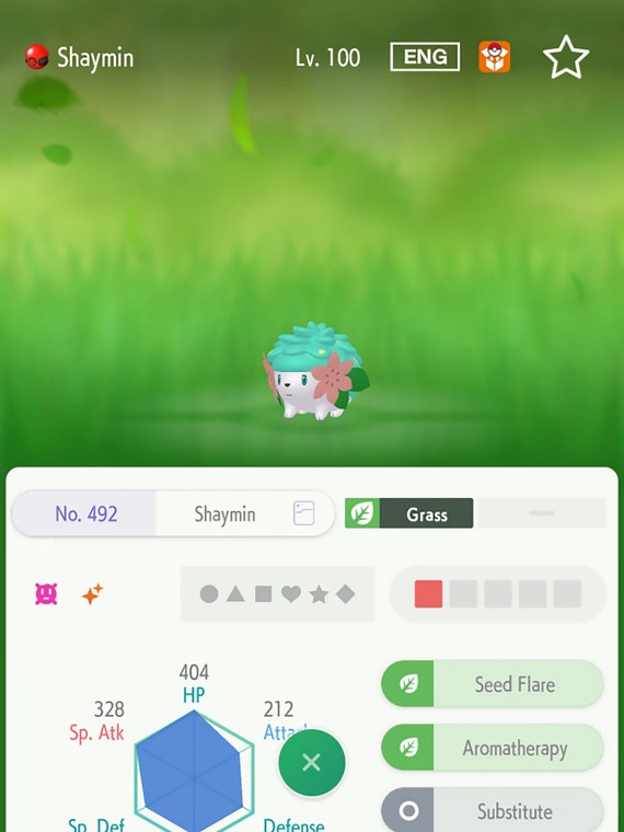 Pokemon Home // Ultra Shiny SHAYMIN 6IV Mythical Event // -  Finland