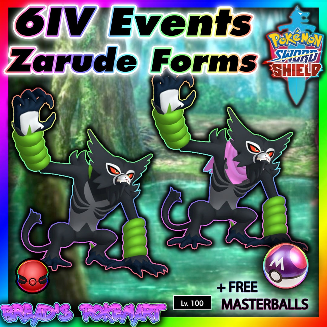 ✨SHINY✨Zarude mythical 6 IV pokemon sword and shield 🚀Instant Delivery🚀