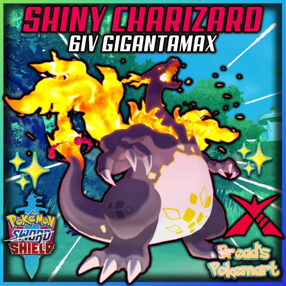 Pokemon Let's Go Shiny Charizard 6IV-AV Trained