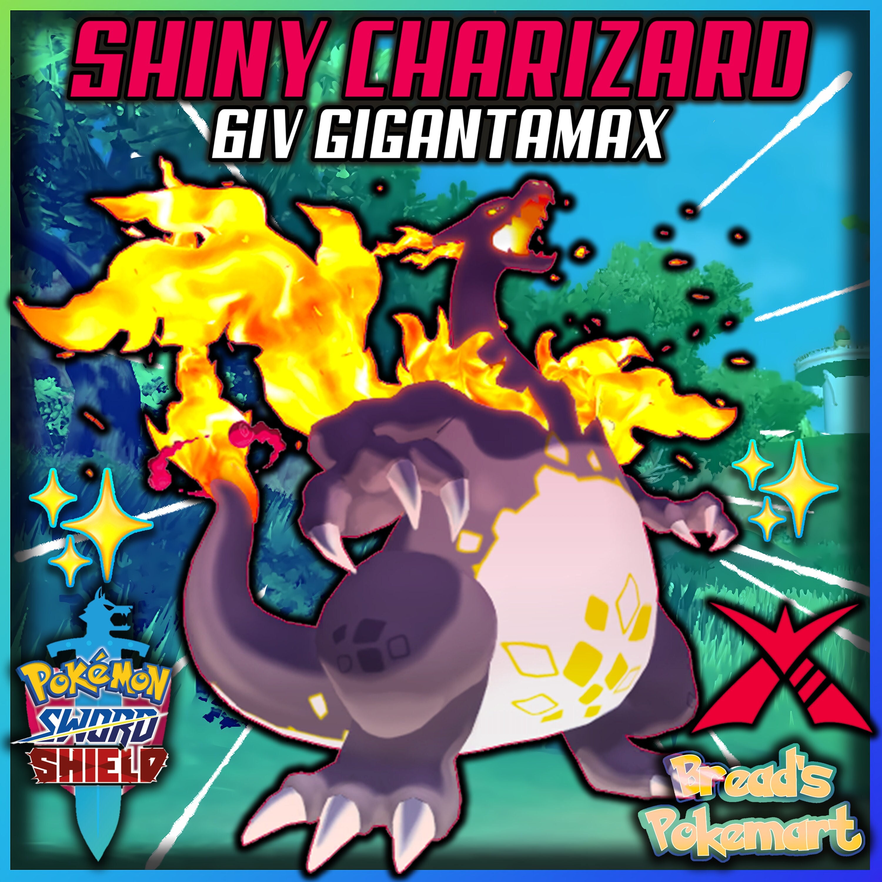 Pick 6 Gigantamax Shiny Pokemon Sword and Shield Shiny 6IV -  Portugal