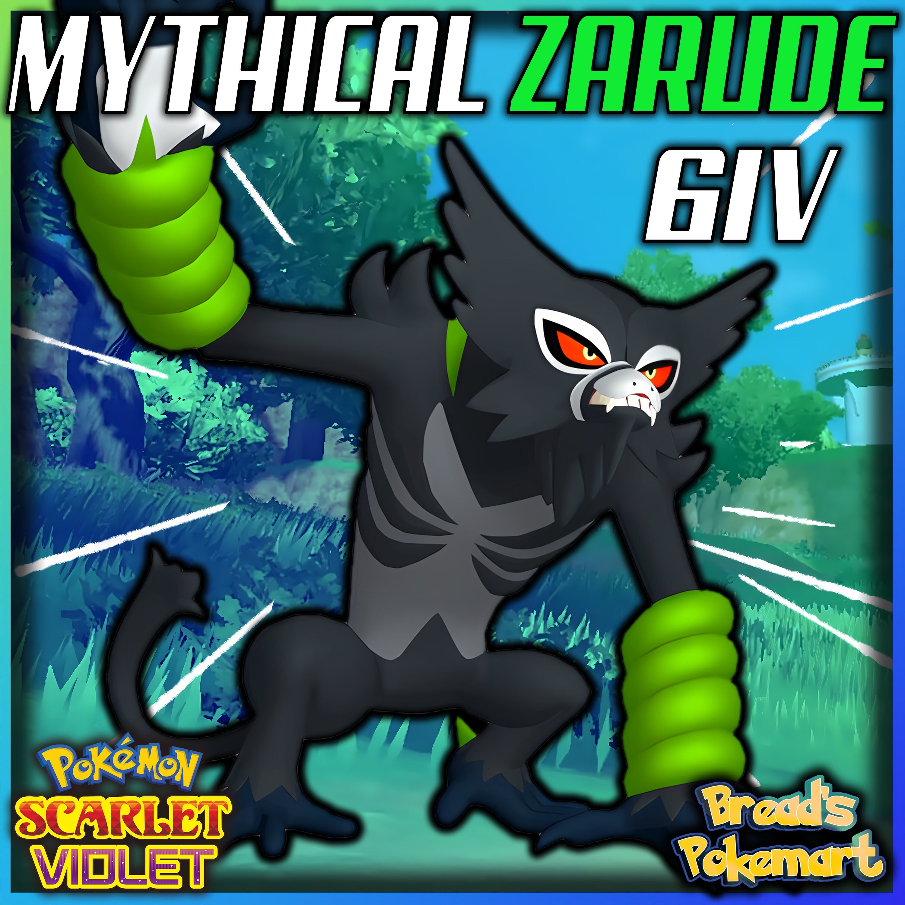 Zarude 6IV Mythical // Pokemon Scarlet & Violet // EV Trained -  Israel