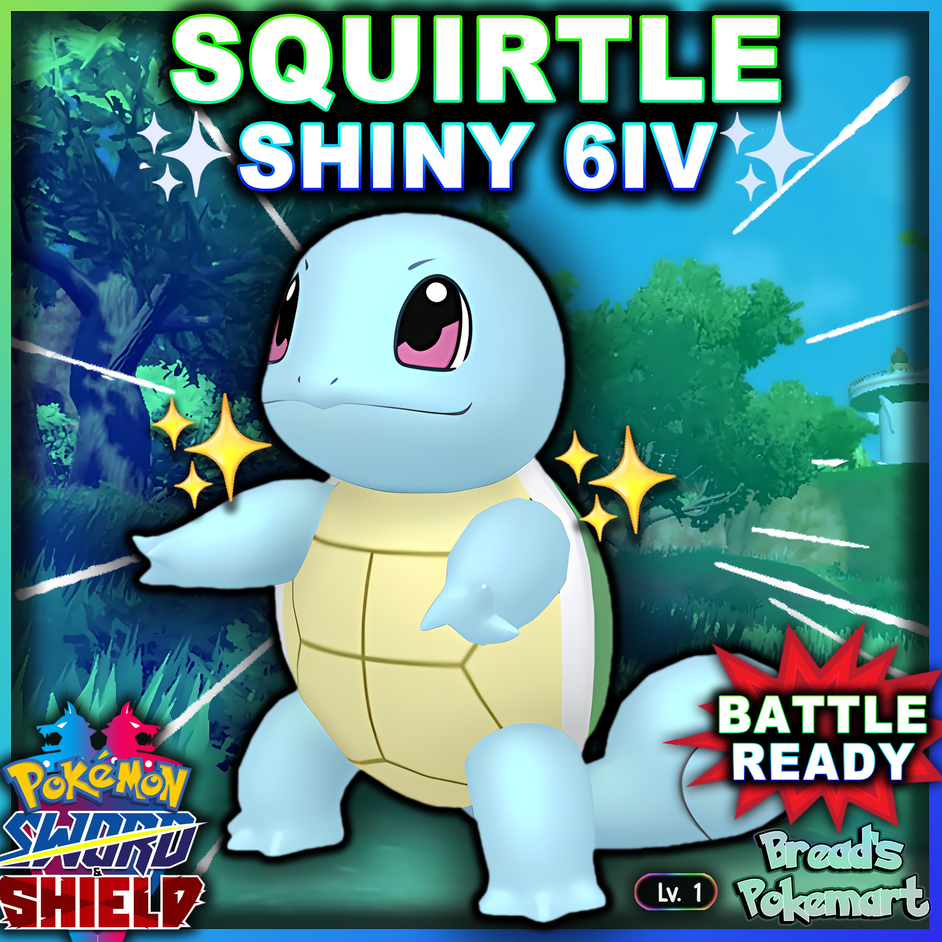 Ultra SHINY 6IV BULBASAUR / Pokemon Sword and Shield / Kanto -  Sweden