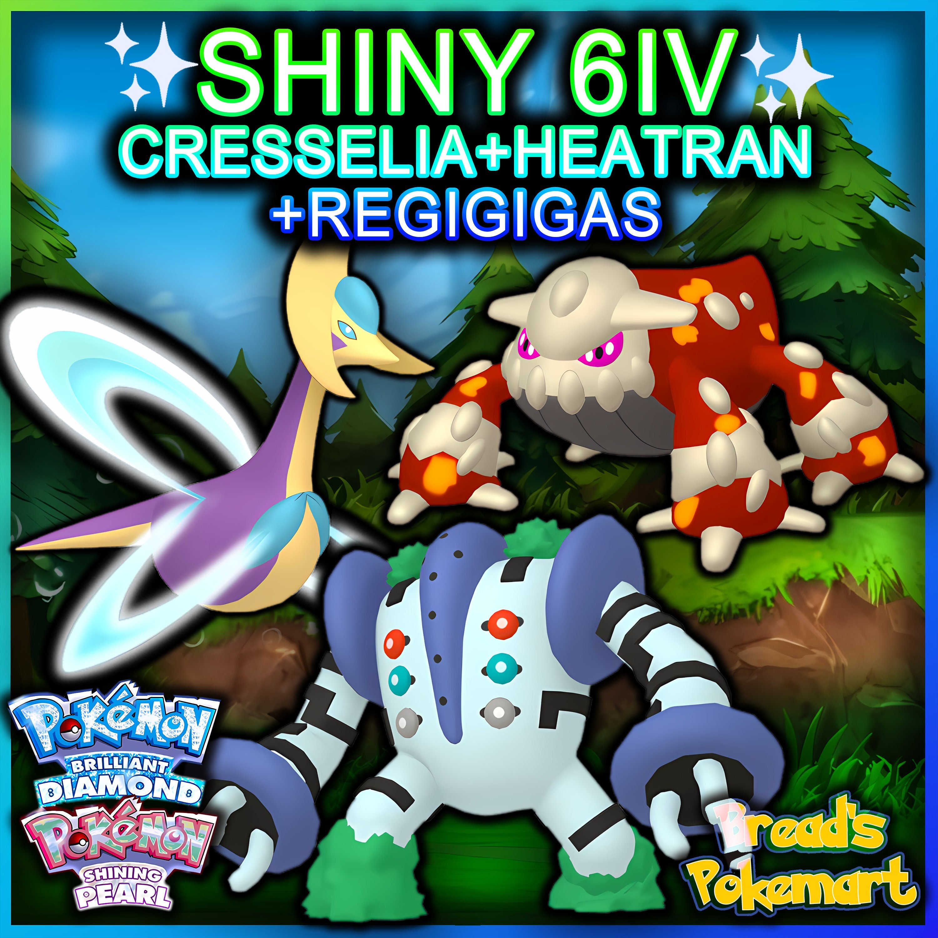 6IV Shiny Regigigas Pokemon Brilliant Diamond Shining Pearl 