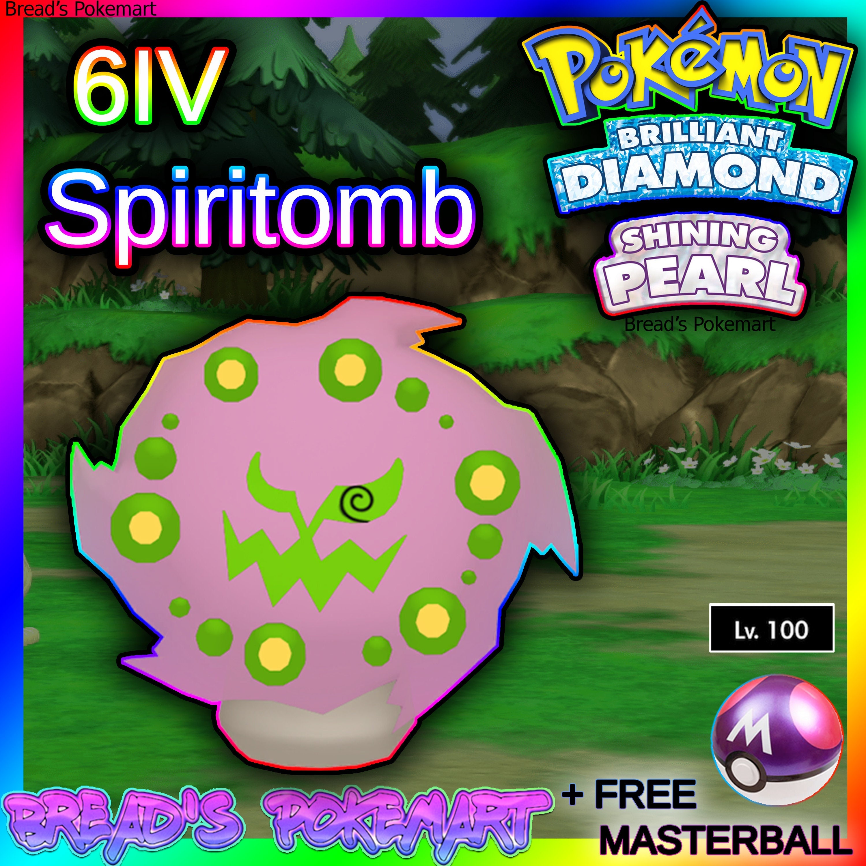 Pokemon Scarlet and Violet SPIRITOMB Shiny 6IV / Competitive