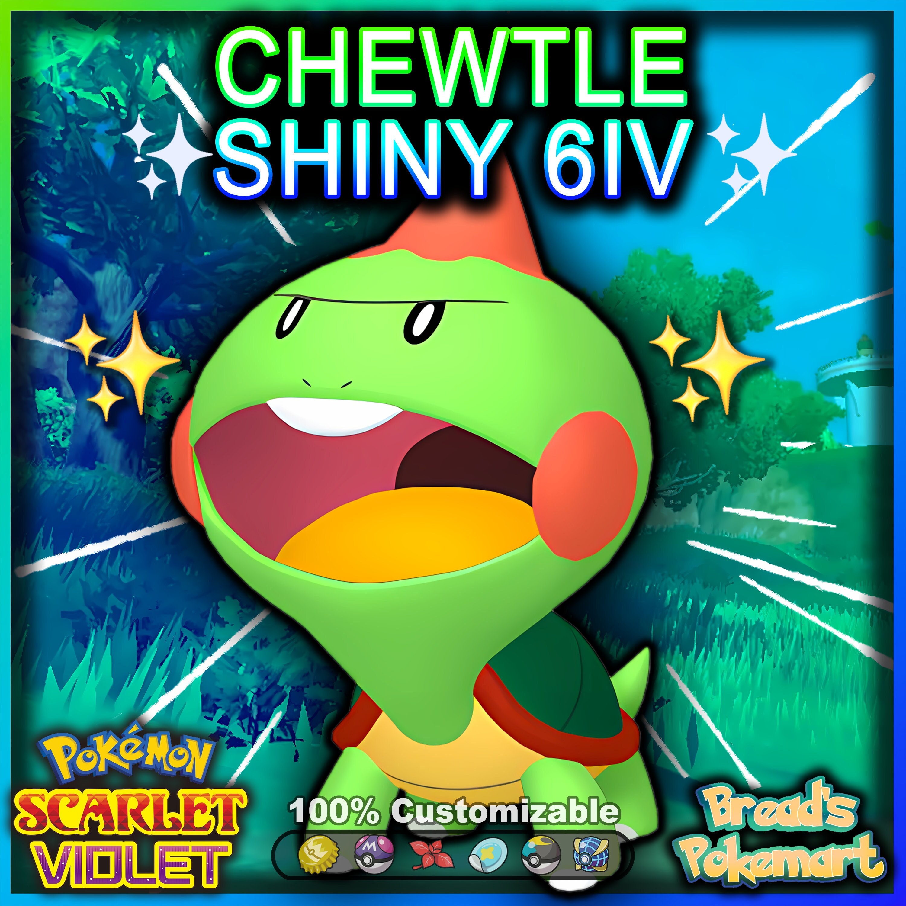 Pokemon Sword And Shield Shiny Toxel (Low Key) 6IV Battle Ready Fast  Delivery