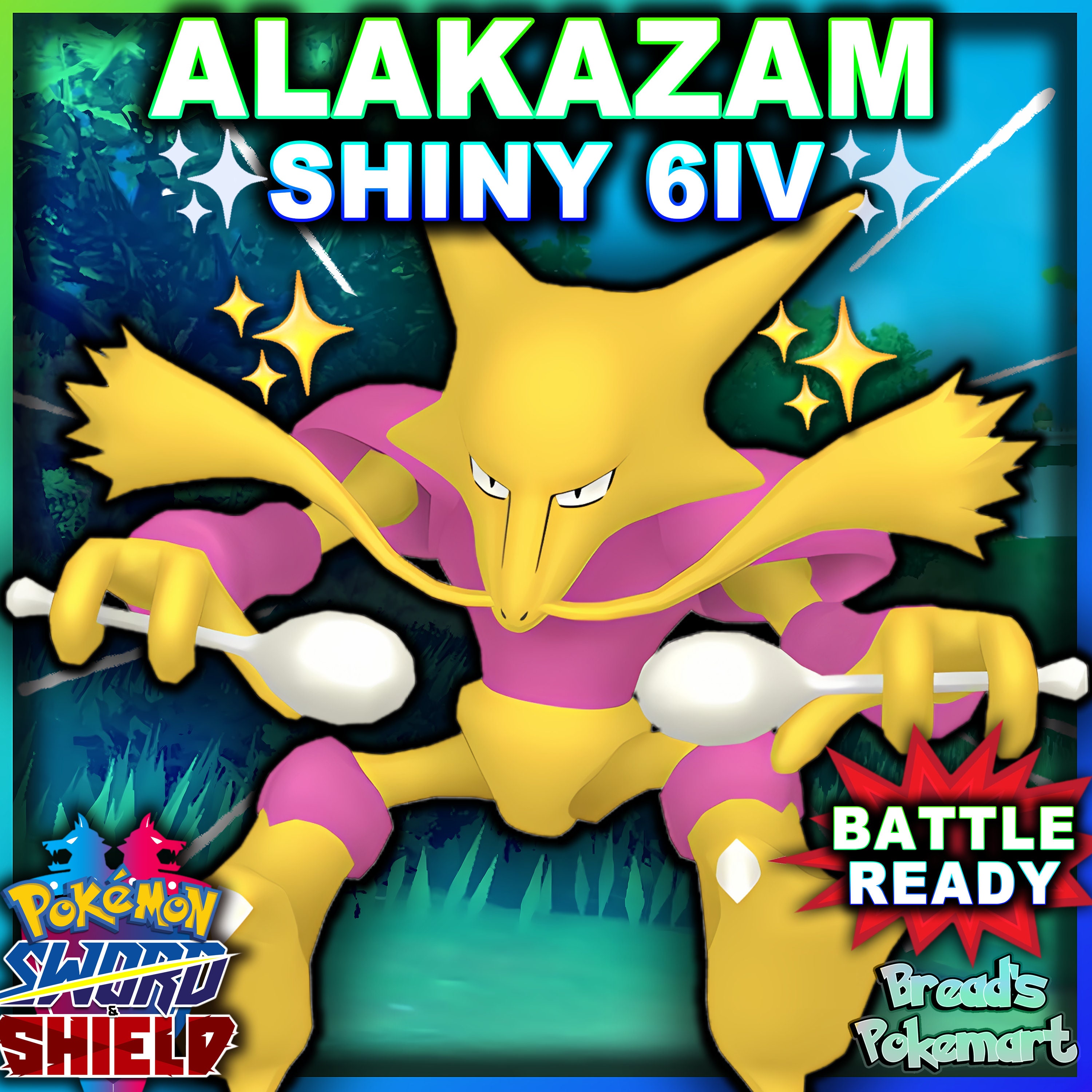 Pokemon Brilliant Diamond and Shining Pearl Alakazam 6IV-EV Trained