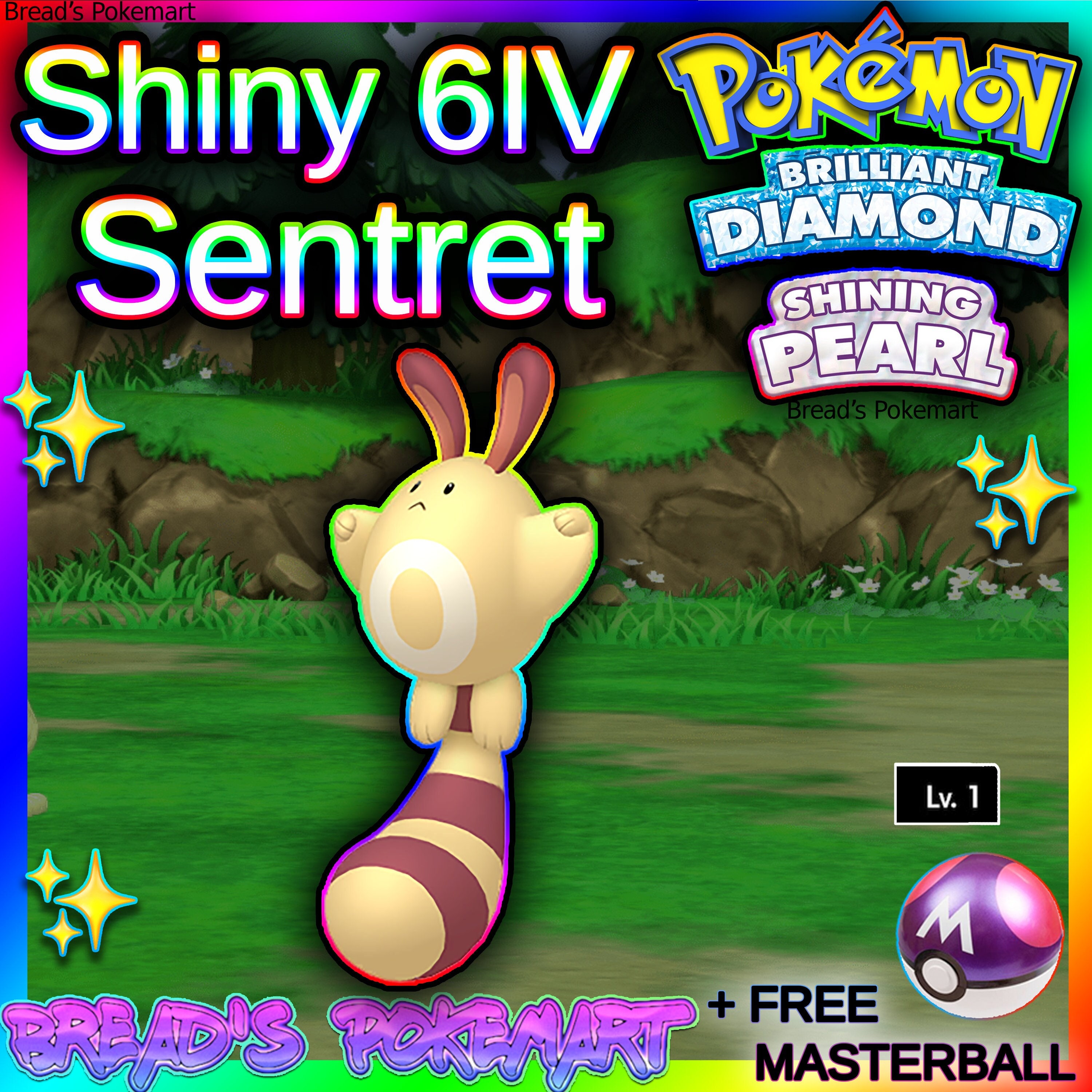 Pokemon Brilliant Diamond & Shining Pearl ALL 6IV SHINY LEGENDARIES 30 Pack