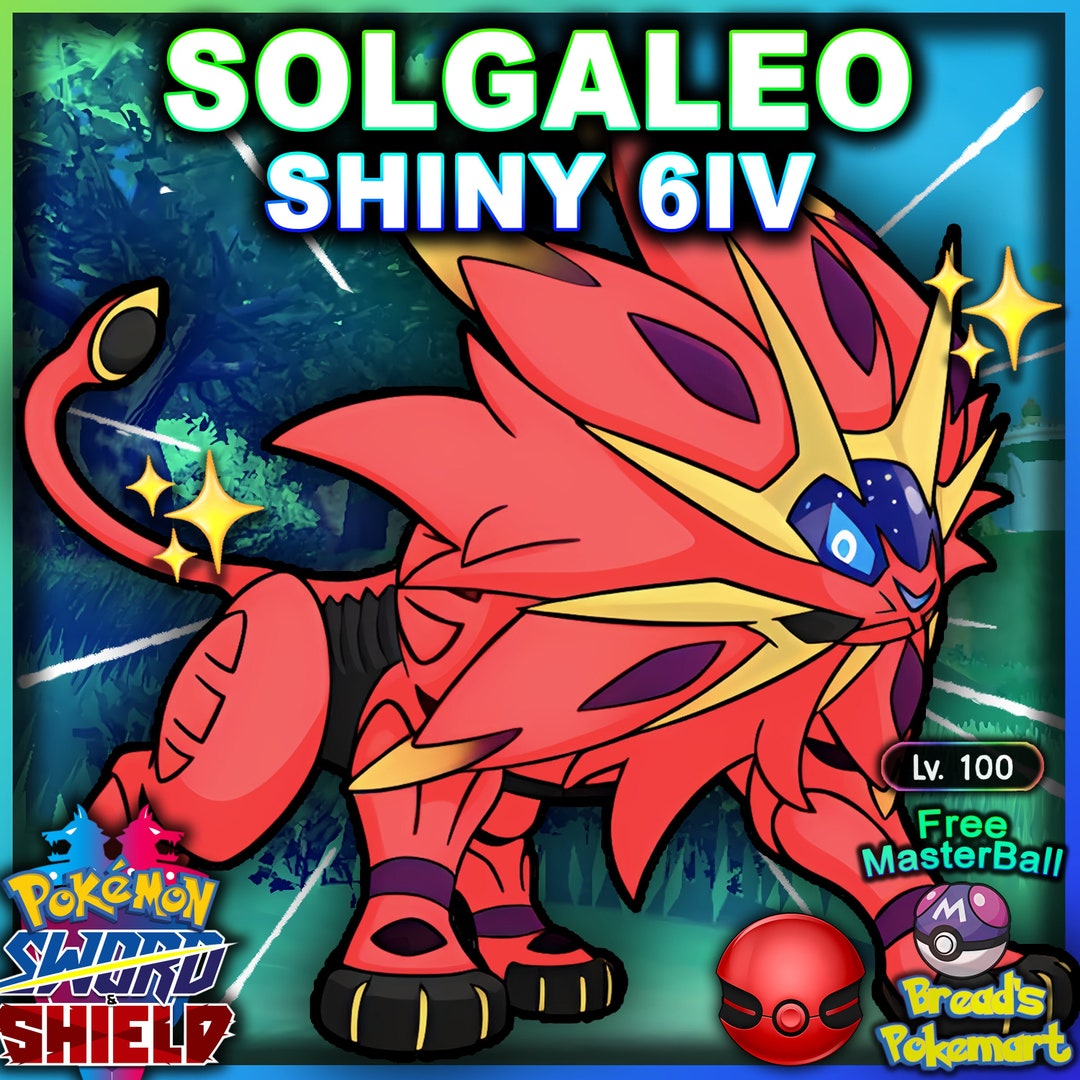 Shiny Solgaleo EVENT 6IV Pokemon Sun/moon Us/um Sword/shield -   Australia