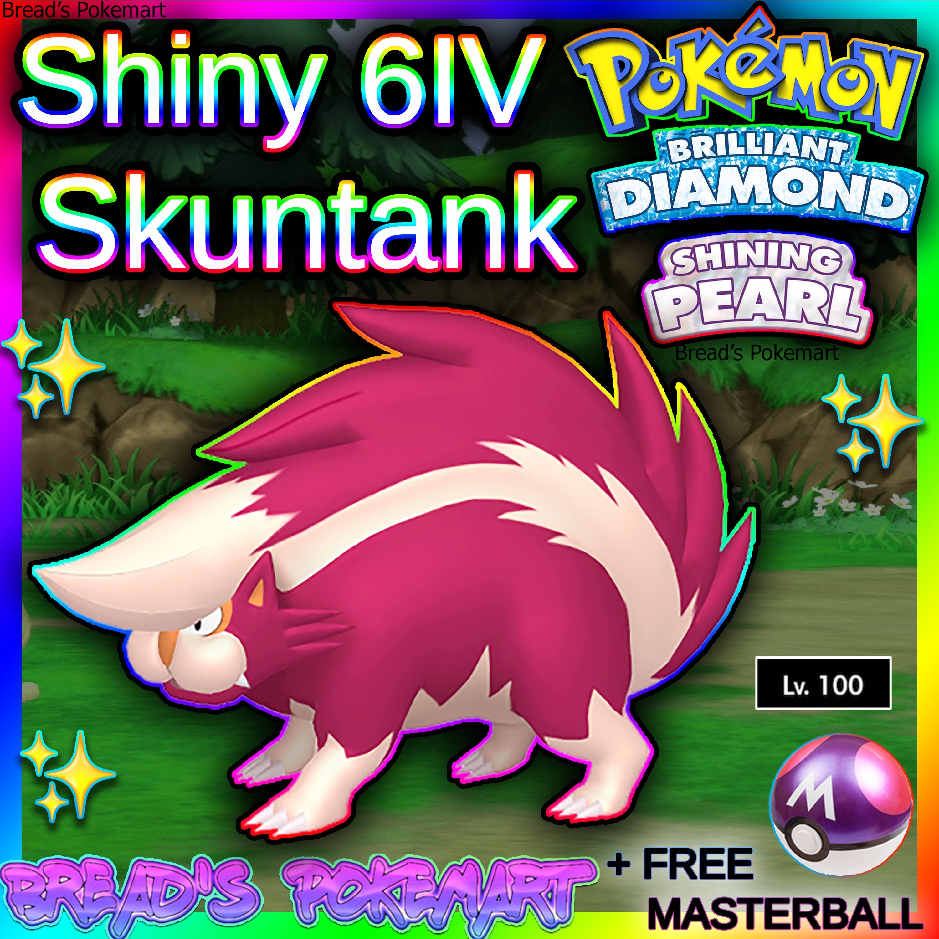 Shiny Legendary Mewtwo / Pokémon Brilliant Diamond and Shining