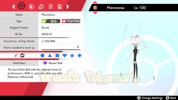 Ultra SHINY 6IV PHEROMOSA / Pokemon Sword and Shield / Alolan -  Finland