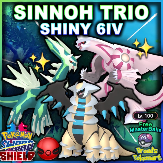 Shiny legendary bundle for Pokemon Sword and Shield + 6 Masterballs