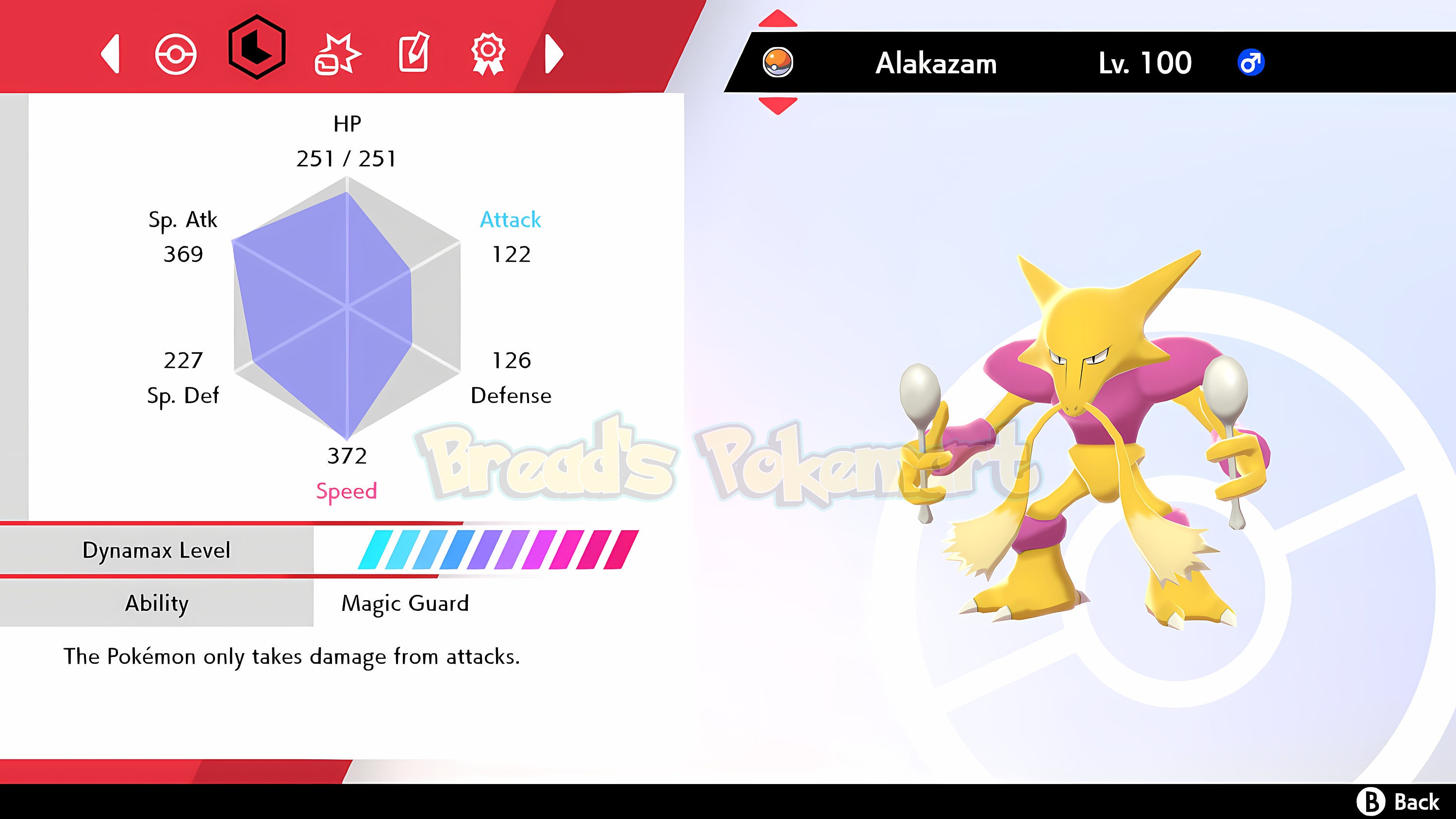 Shiny Alakazam / Pokemon Let's Go / 6IV Pokemon / Shiny Pokemon