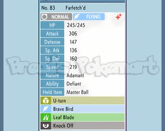 Shiny FARFETCH'D 6IV / Pokemon Brilliant Diamond and -  Finland