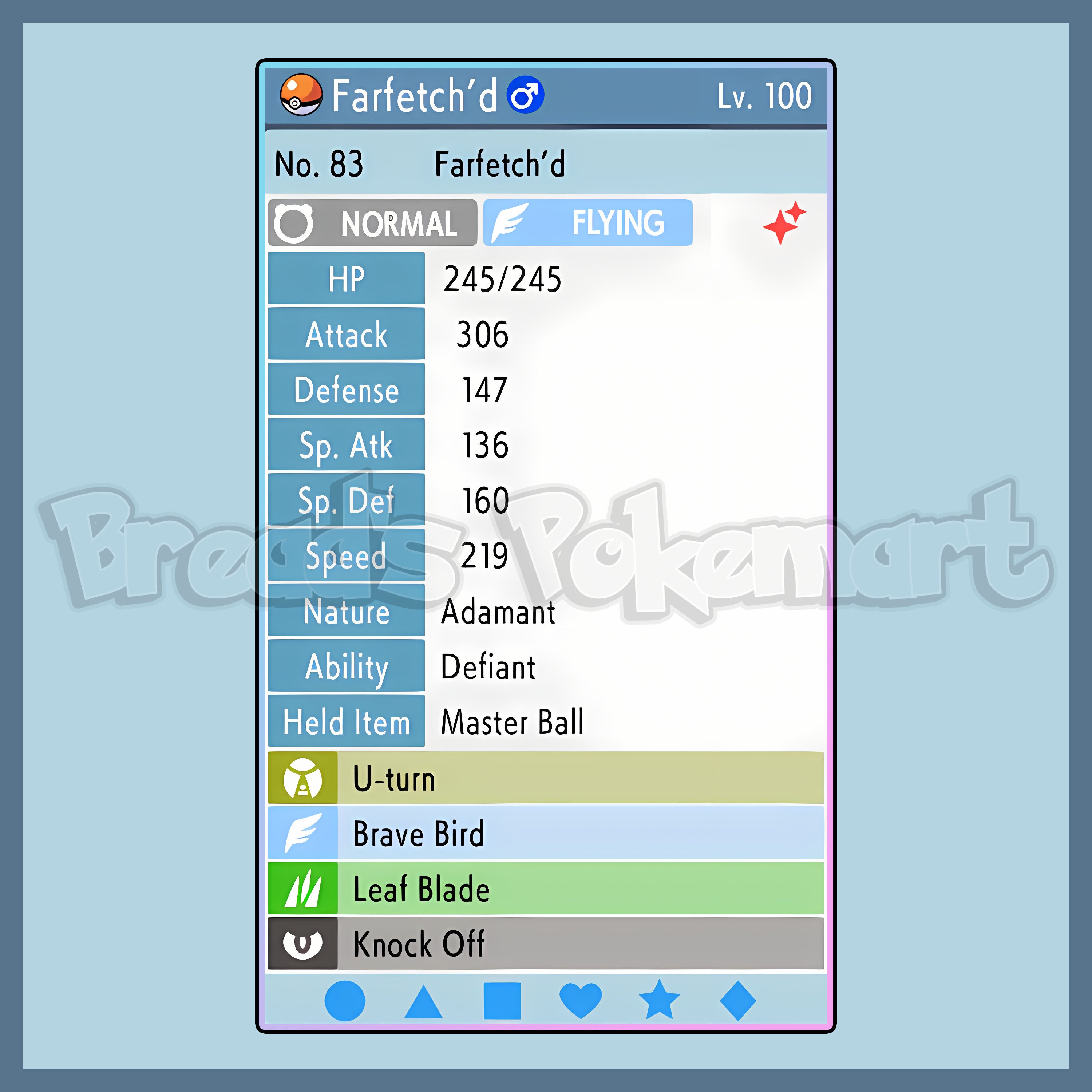 Pokemon 4083 Farfetchd Egg Pokedex: Evolution, Moves, Location, Stats