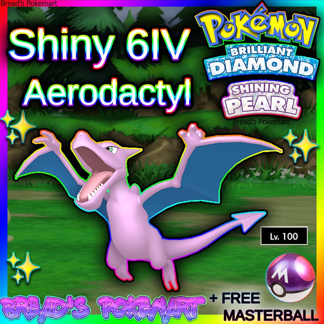 Shiny Aerodactyl 6IVs Pokemon BDSP