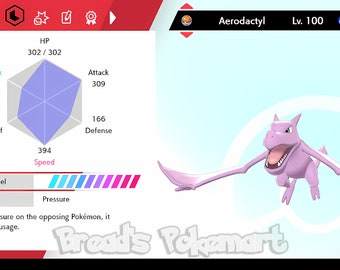 Ultra Shiny 6IV AERODACTYL // Pokemon Sword and Shield // 