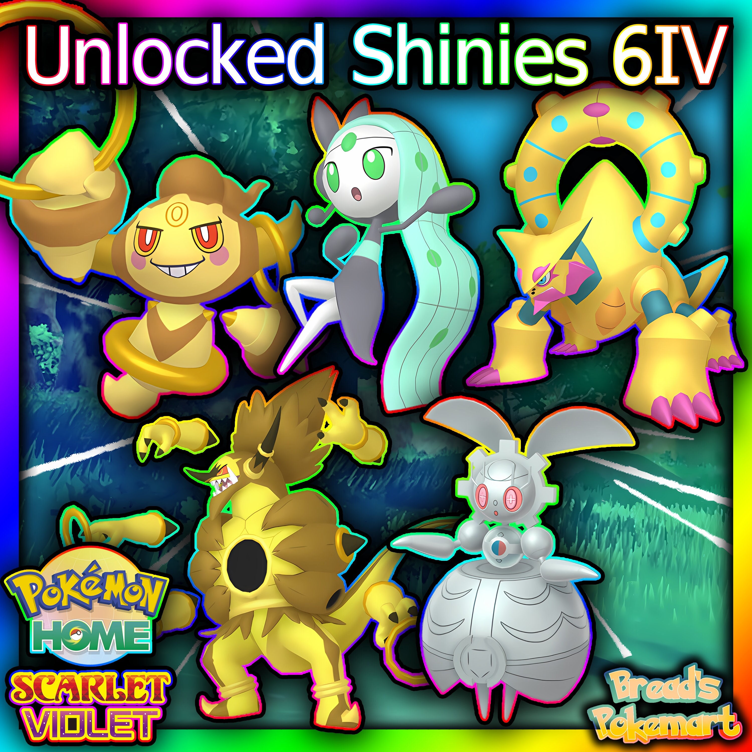 ✨Shiny Meloetta Aria Meloetta Pirouette Shiny Hoopa Unbound Hoopa Confined  6IVS✨