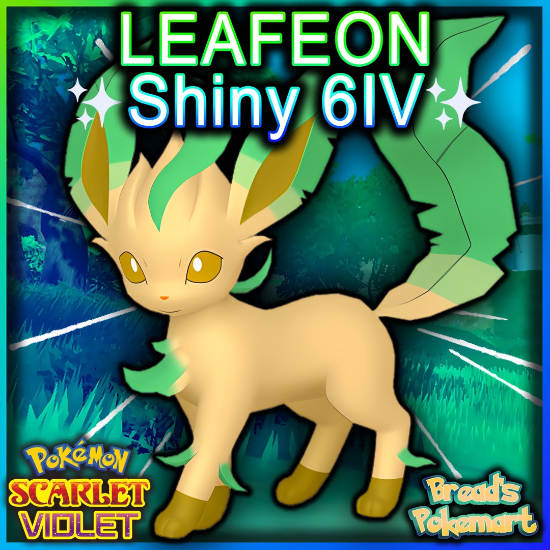 Pokemon Scarlet and Violet LEAFEON Shiny 6IV / Competitive Set