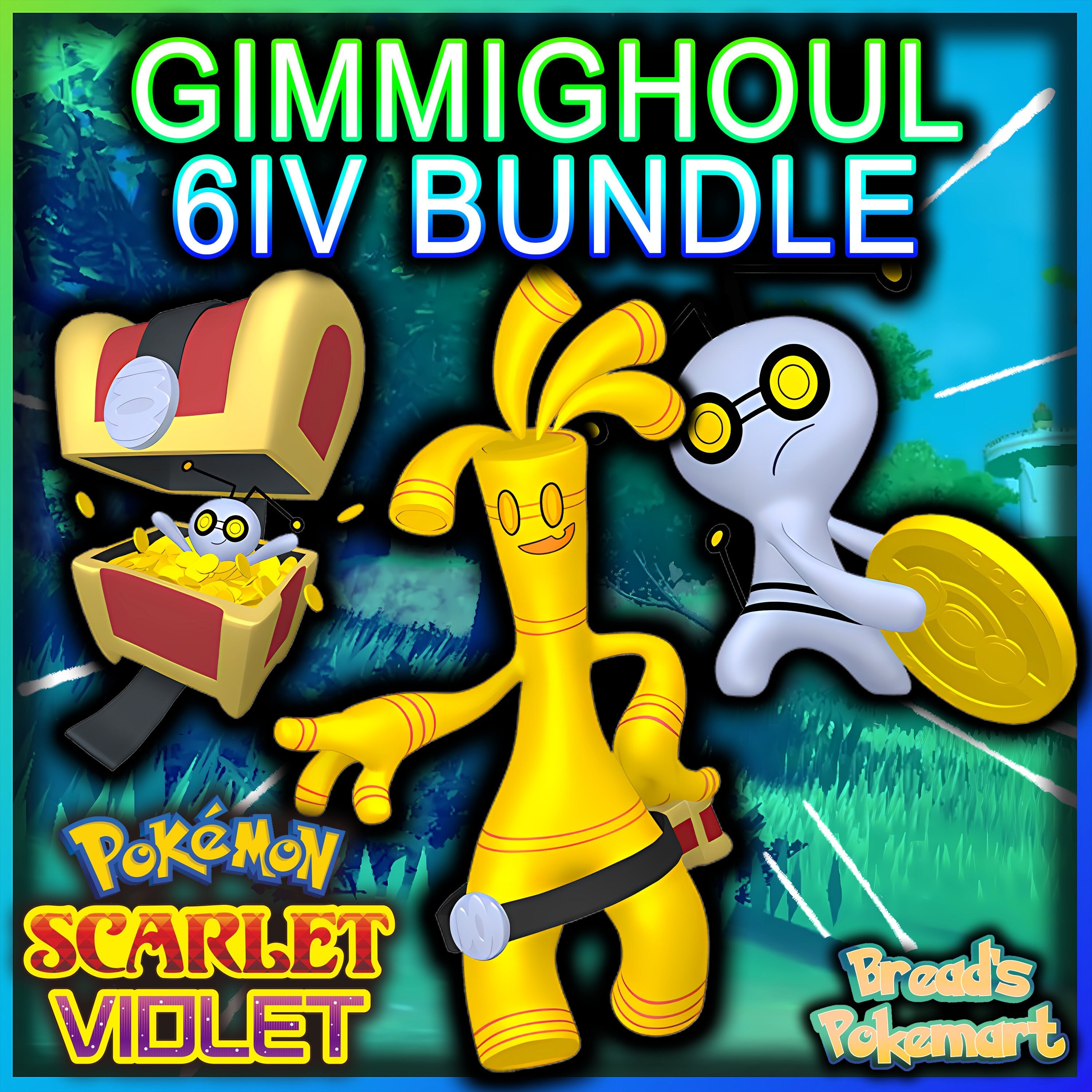 Pokemon Scarlet and Violet GIMMIGHOUL Shiny 6IV / Competitive 