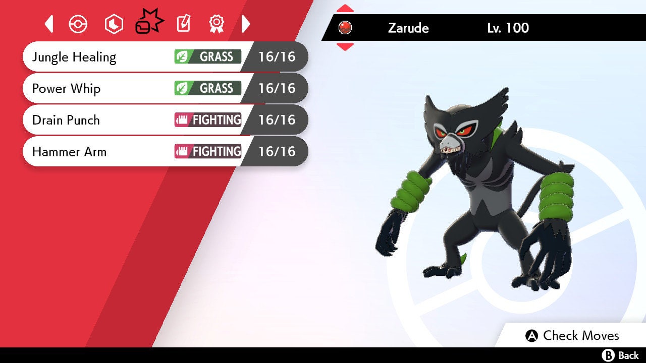 Pokemon Sword/Shield - Jungle Healing move revealed for Zarude