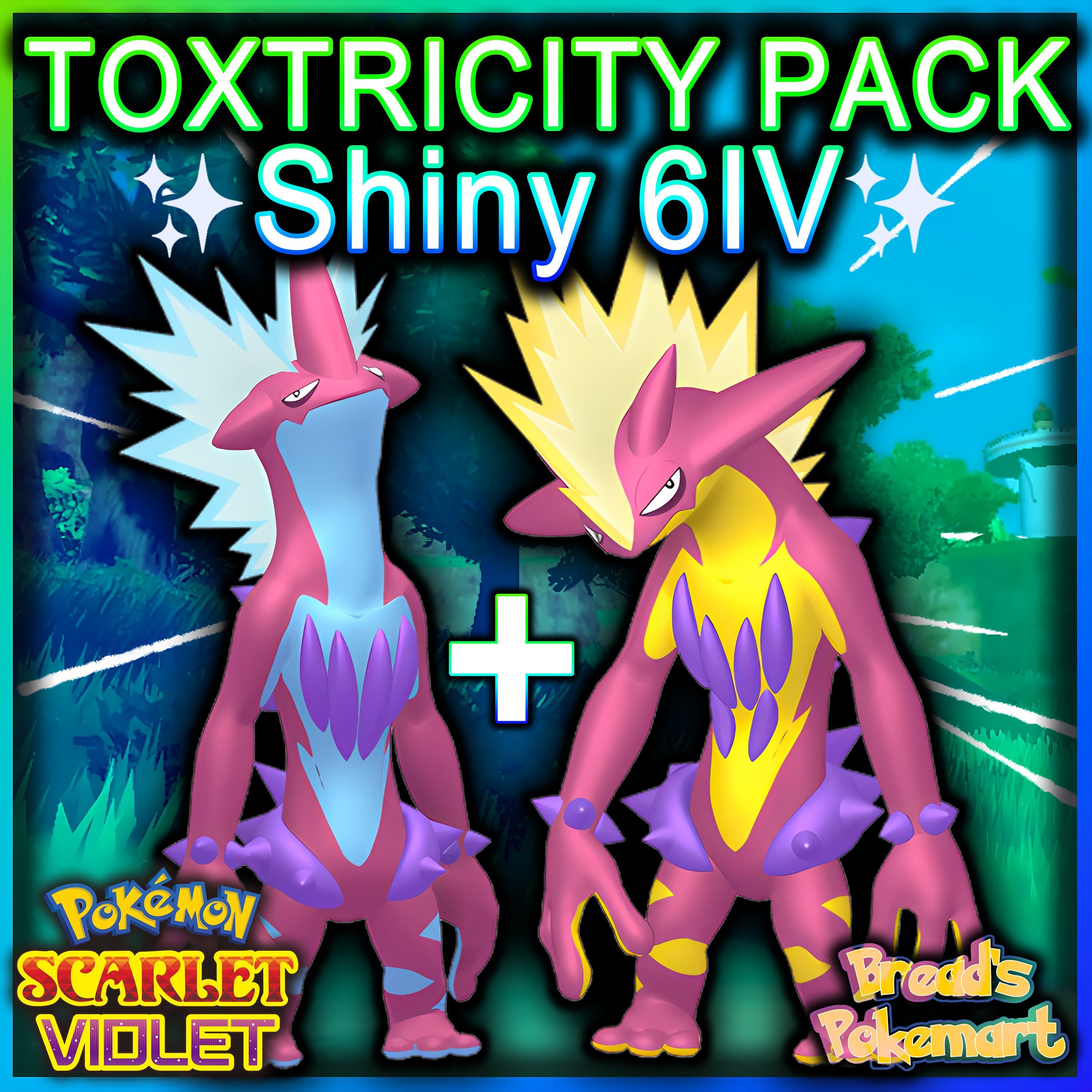 Shiny/non-shiny Toxel/toxtricity 6IV Pokémon Scarlet/violet 