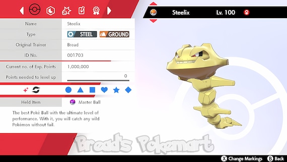 Shiny ONIX 6IV // Pokemon Brilliant Diamond & Shining Pearl // Fast Trade  // lv1 Ready-To-Raise Pokemon // +Free MasterBall