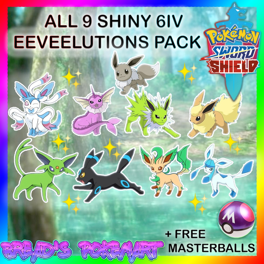 Buy All Shiny Eevee Evolutions! - Rawkhet Pokemon